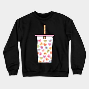 Conversation Hearts Iced Coffee Crewneck Sweatshirt